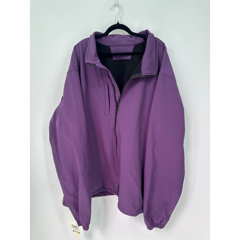 Union Line Mens Purple Softshell Jacket Waterproof Fleece Lined USA Made 5XL NWT